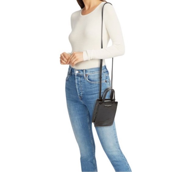 Karl Lagerfeld Handbags - Brand New Karl Lagerfeld Maybelle 2-Way Crossbody Bag-Embossed Monogram Pattern